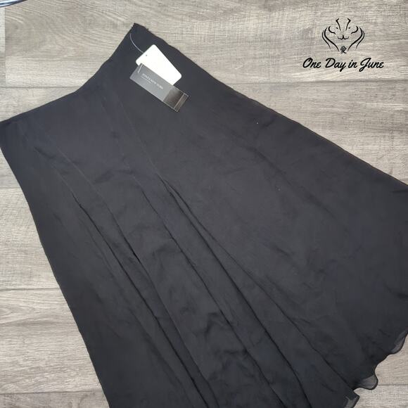 Jones New York Silk Midi Skirt Size 4 - Picture 1 of 5
